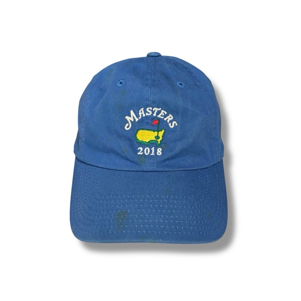 Masters‎ Augusta 2018 Golf Hat Blue *Stained Adjustable Strap